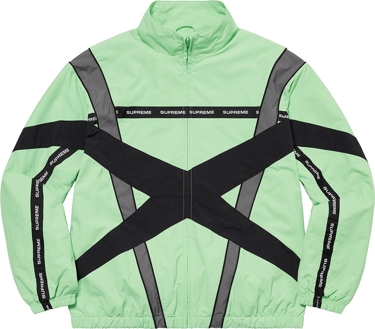 Cross Paneled Track Jacket view 8